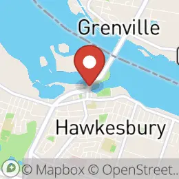 Map of 87 John St., Hawkesbury, ON K6A 1A1